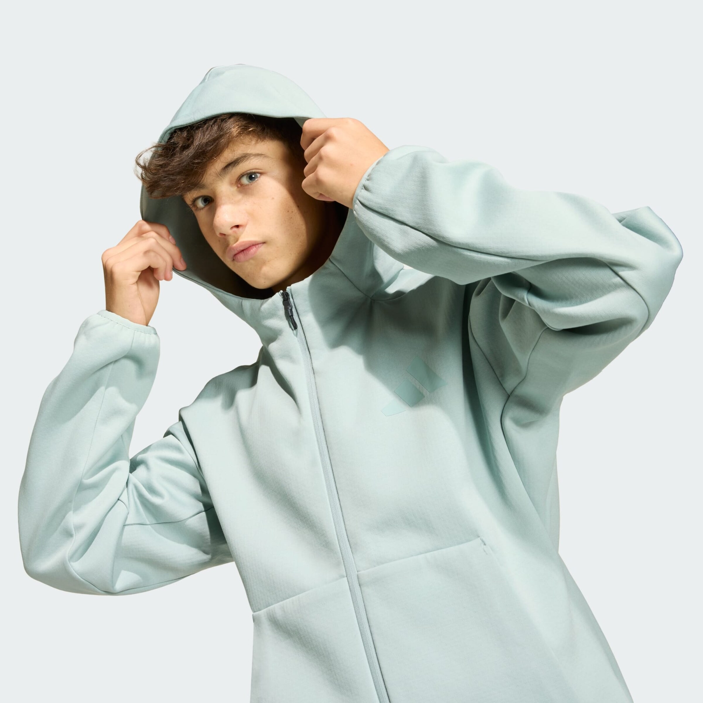 Adidas Sportswear Спортивная толстовка с молнией 'Z.N.E.' в цвете Mint — фото 4