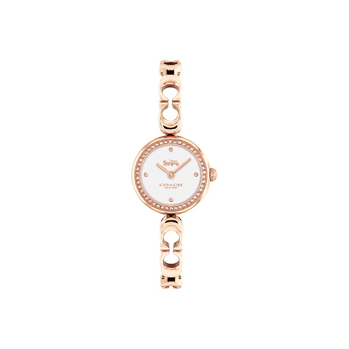

COACH Часы GRACIE Collection Wrist Watch Quartz Movement Stainless Steel Watchband Gold Dial Women's Watch
