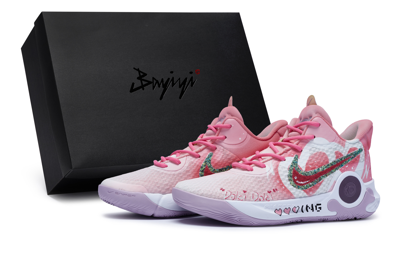 

Nike Кроссовки KD Trey 5 IX 811 Manufacture Love In Progress мужские низкие винтажные баскетбольные розовые белые, цвет Pink White