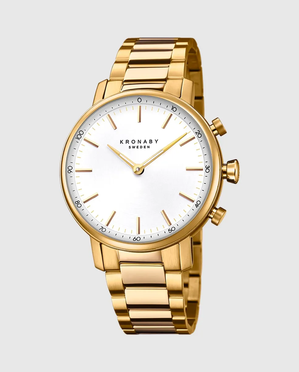

S2447/1 Женские часы из стали и золота карата Kronaby, золото