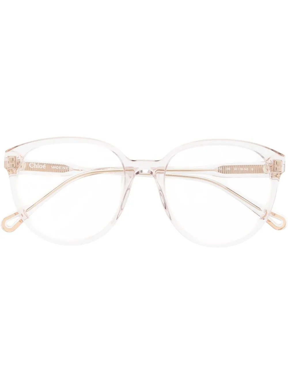 

Очки в массивной оправе Chloé Eyewear, нейтральный