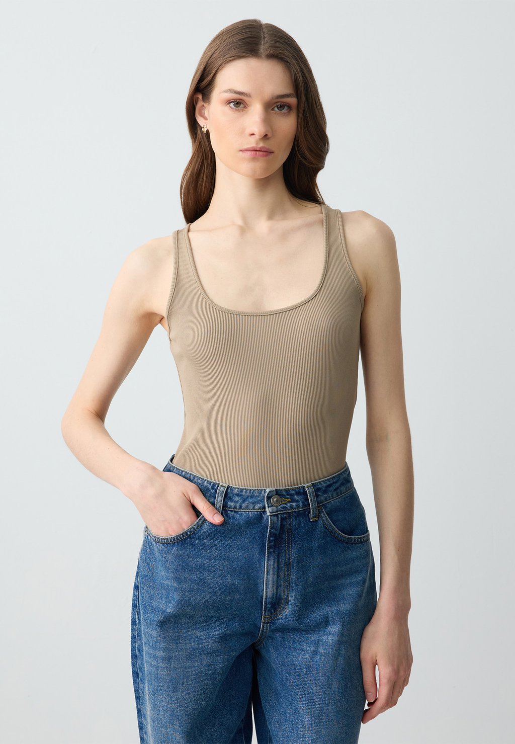 

Топ SINGLET Jimmy Key, бежевый