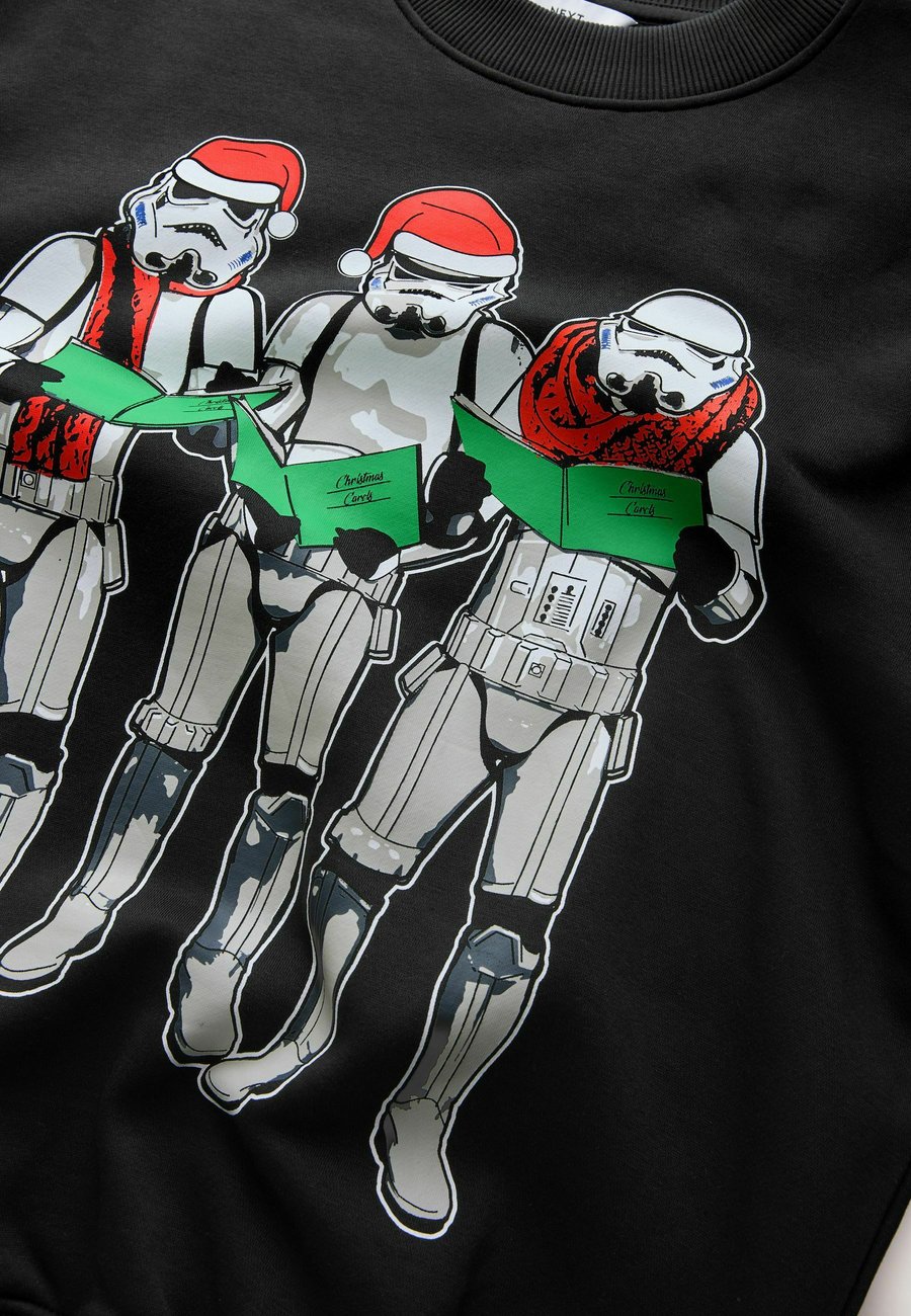Толстовка Next CHRISTMAS STAR WARS STORMTROOPER GRAPHIC LICENCE CREW, Black — фото 2