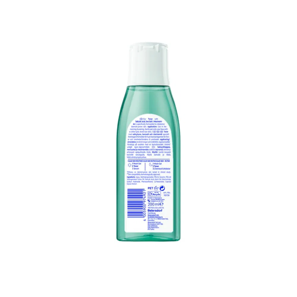 Тоник Nivea — Derma Skin Clear с салициловой кислотой и ниацинамидом, 200 мл — фото 2