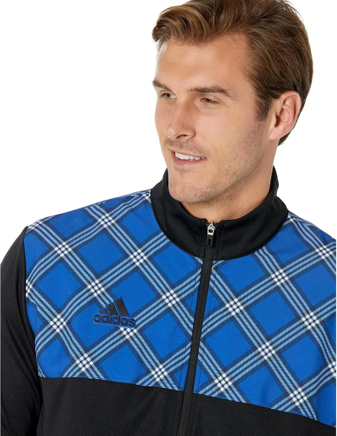 Куртка Tiro Track для мужчин Adidas, черный/синий — фото 4