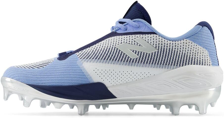 Бейсбольные кроссовки New Balance FuelCell Comp V4 для мужчин, Sky Blue/White/Team Navy — фото 2