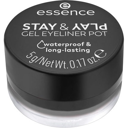 Подводка для глаз Stay & Play Gel Eyeliner Pot No. 01 Long-Lasting Highly Pigmented — фото 2