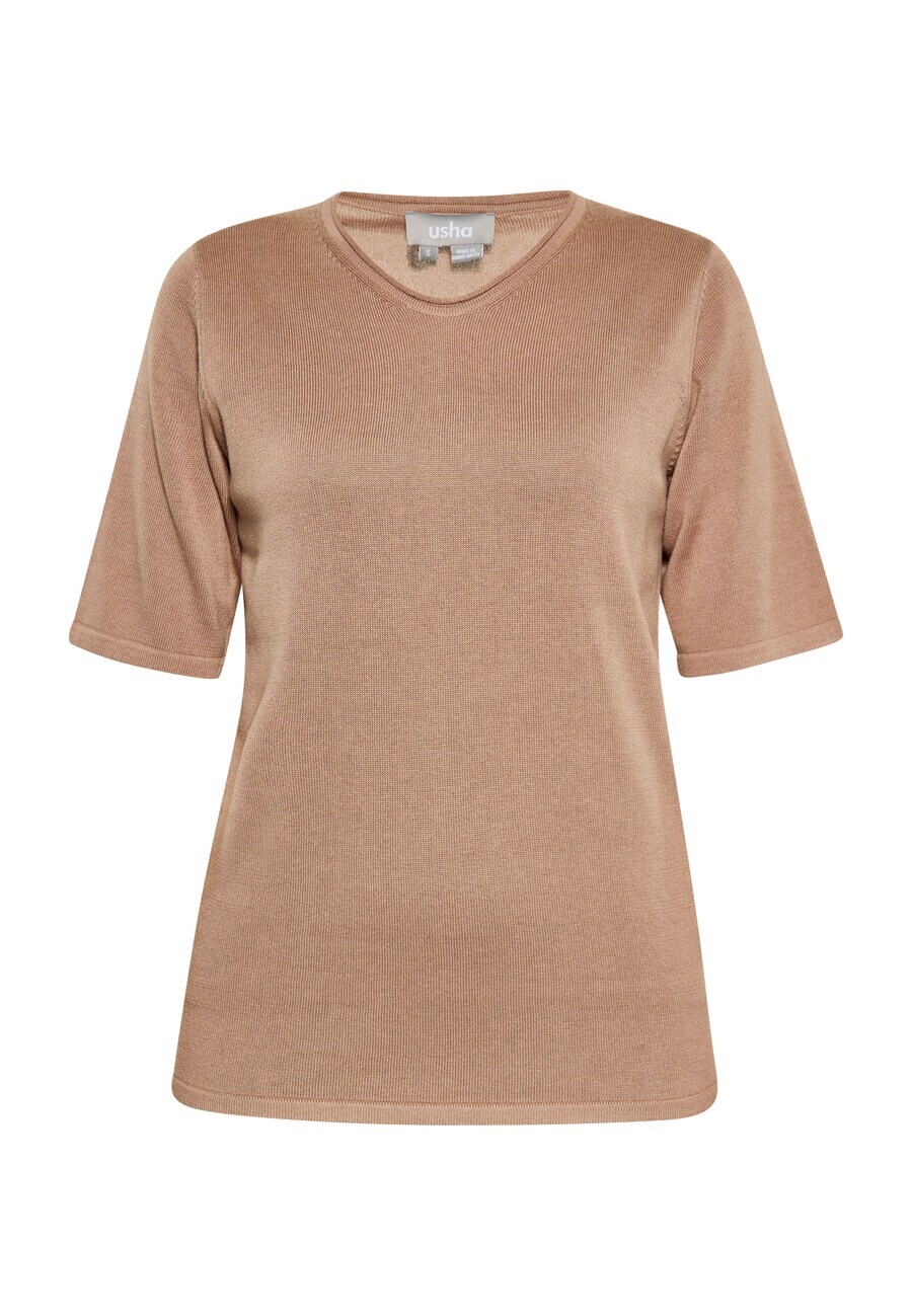 

Тонкий вязаный свитер Usha Sweater, цвет brown/light brown