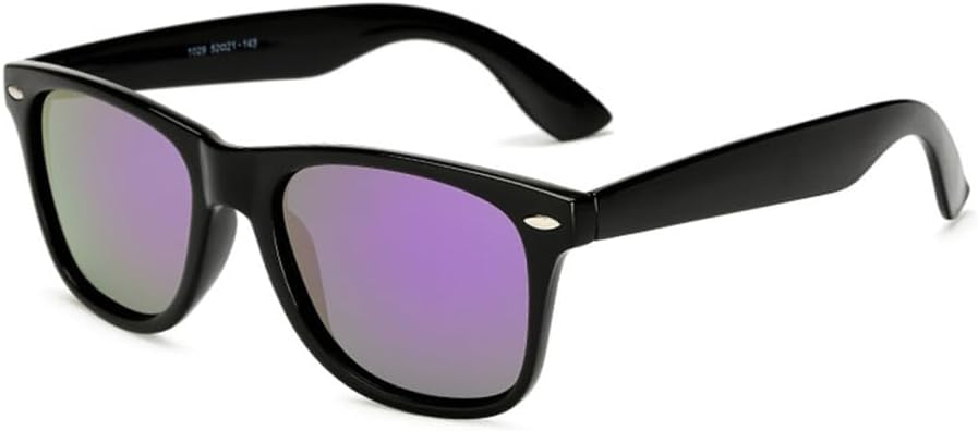 

Солнцезащитные очки для мужчин, поляризованные, для женщин, с зеркальными синими линзами, для ночного вождения, с защитой UV400, летние солнцезащитные очки VFDHN, 4 Black Purple