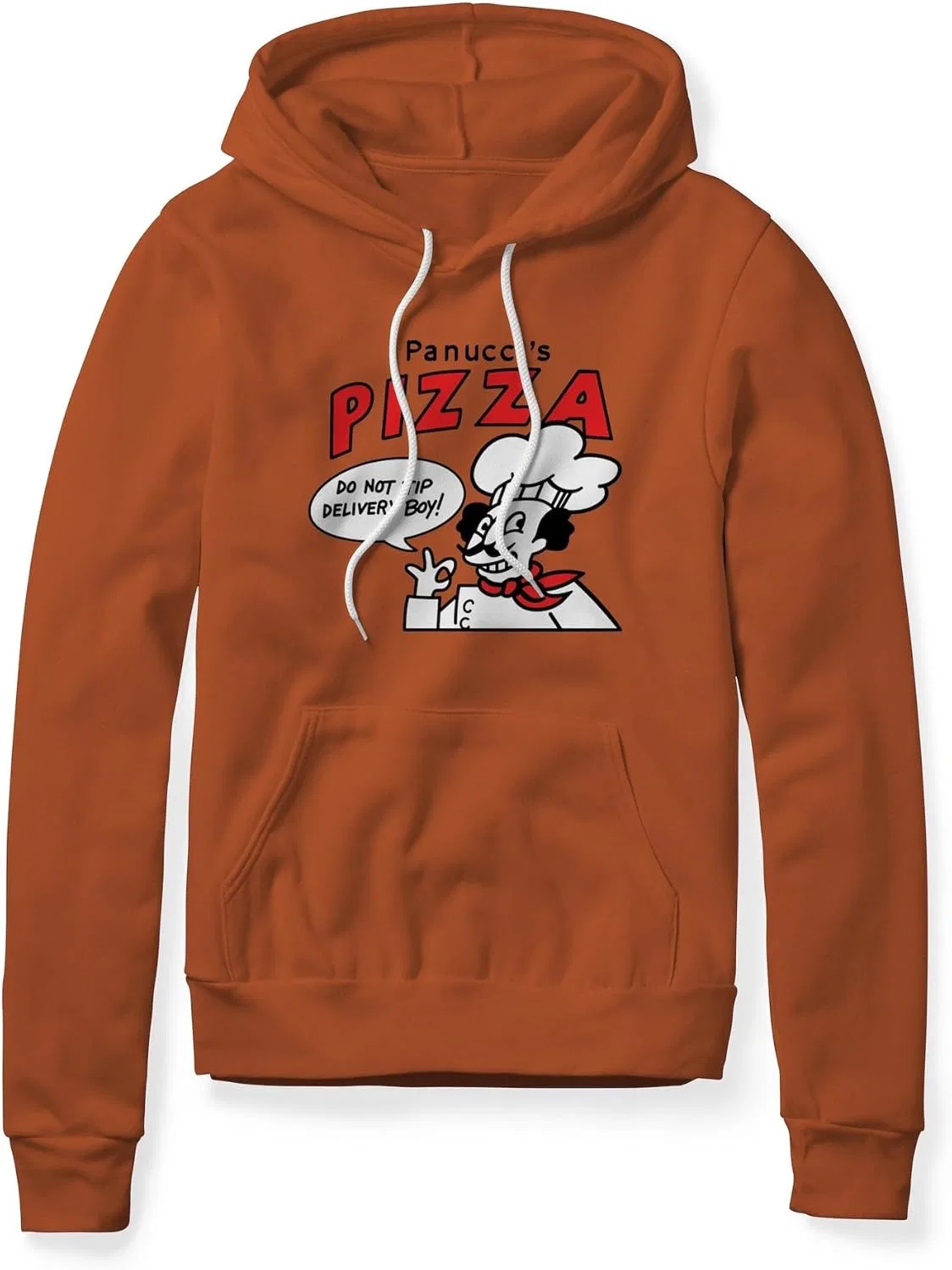 Худи с логотипом Panucci's Pizza, хлопок/полиэстер, Burnt Orange