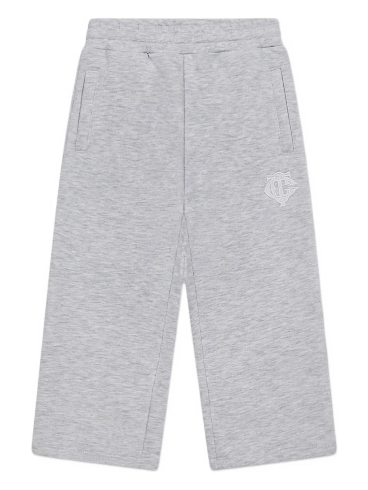 

Брюки с вышитым логотипом THE COUTURE CLUB KIDS, серый