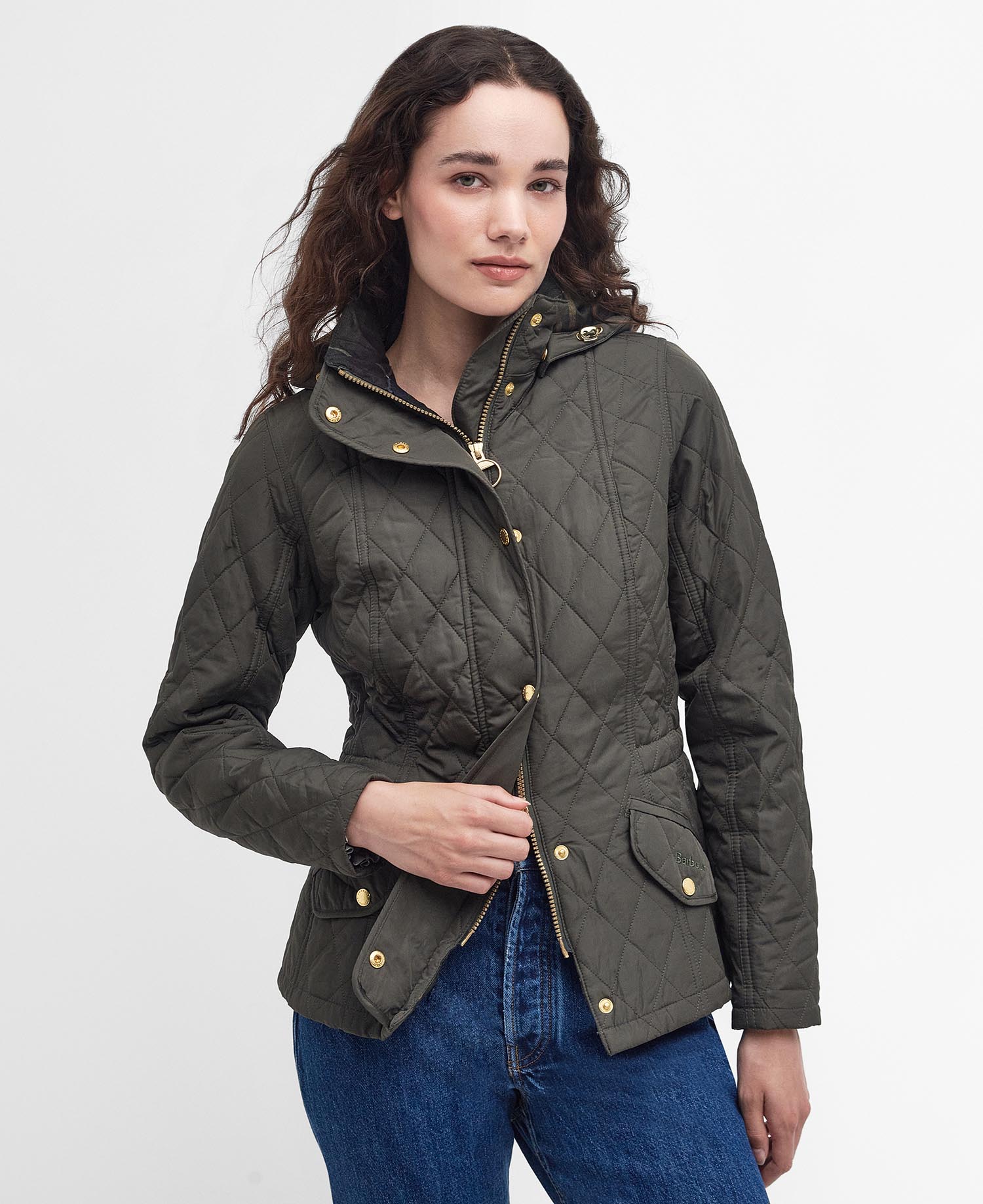 

Стеганая куртка Barbour Millfire, Olive-Classic