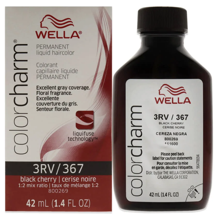 Wella Унисекс Color Charm Перманентная жидкая краска для волос 1,42 унции 367 3rv Уход за волосами 070018106339