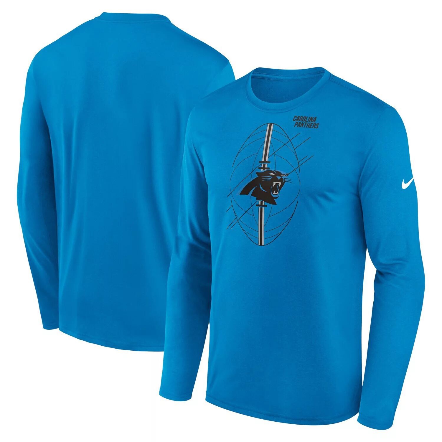 

Мужская синяя футболка с длинным рукавом Carolina Panthers Legend Icon Nike, Синий, Мужская синяя футболка с длинным рукавом Carolina Panthers Legend Icon Nike