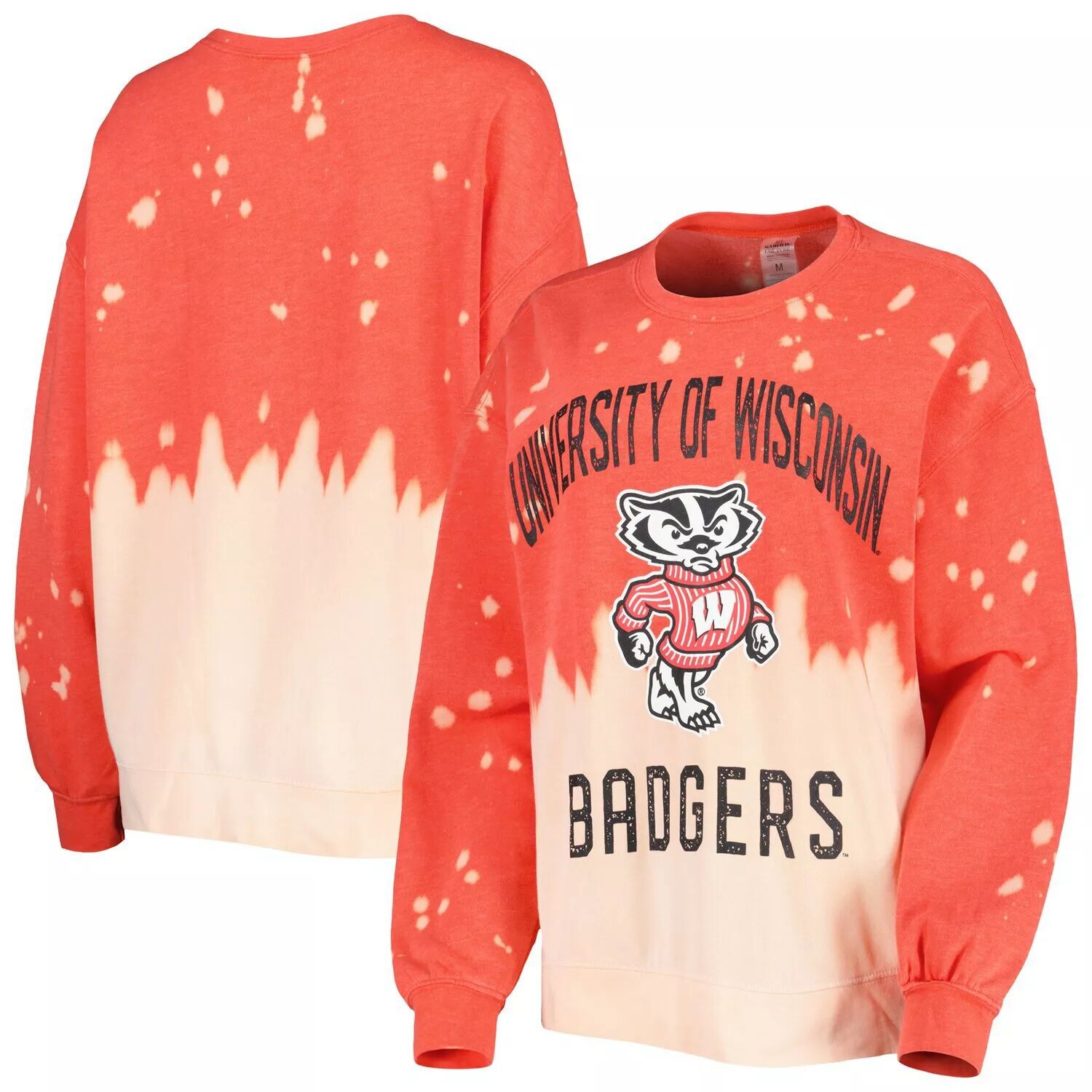 

Женский пуловер с выцветшим рисунком Gameday Couture Red Wisconsin Badgers Twice As Nice