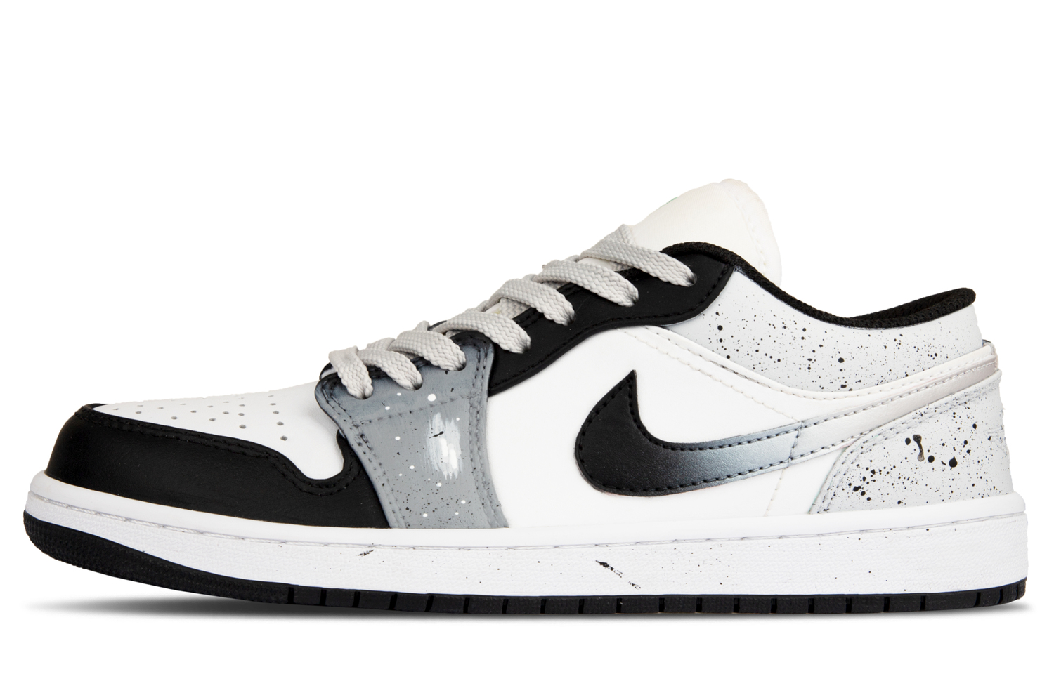 

Jordan Кроссовки Air 1 Leather Individual Cushioning Low top Vintage Basketball Shoes Unisex Gray