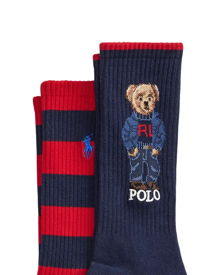 Polo Ralph Lauren Длинные носки 449P11915001 темно-синие — фото 2