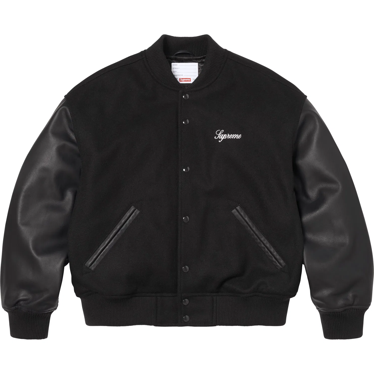 Куртка Cross Varsity, SS26 WEEK7, унисекс Supreme, Black — фото 3
