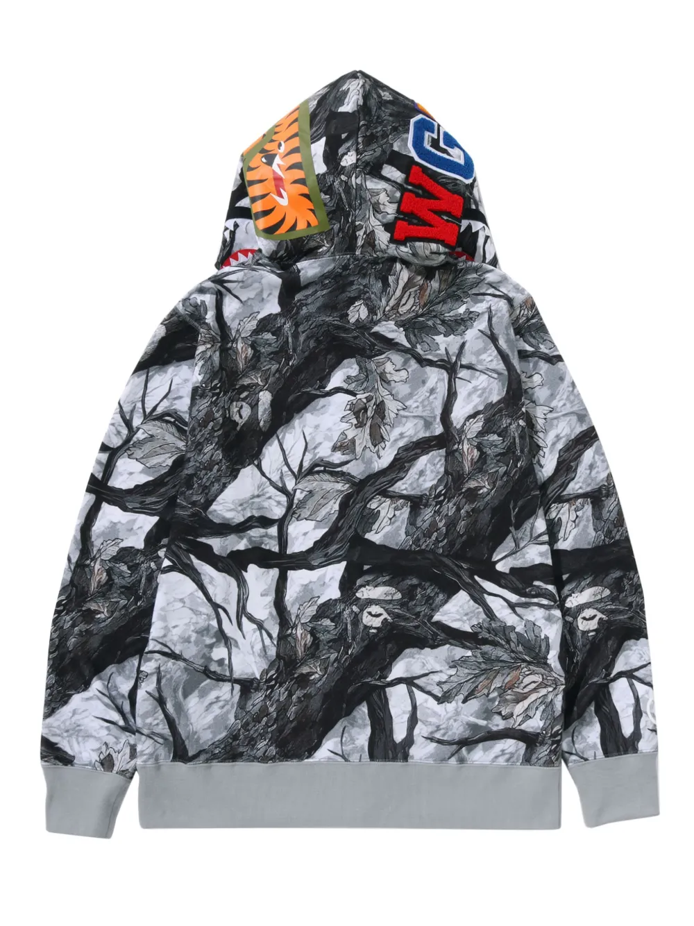

Худи Tree Edge Camo Shark на молнии A BATHING APE, черный