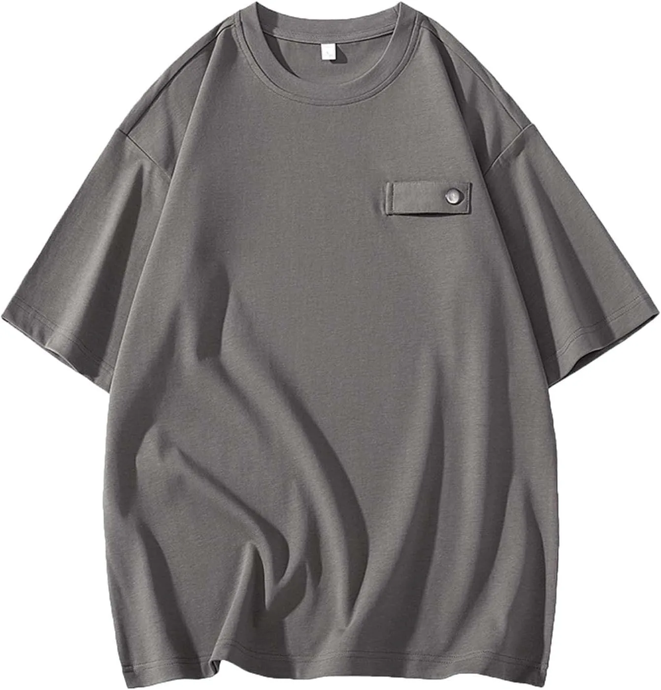 

Мужская футболка Oversized с короткими рукавами, Casual, Loose, Solid