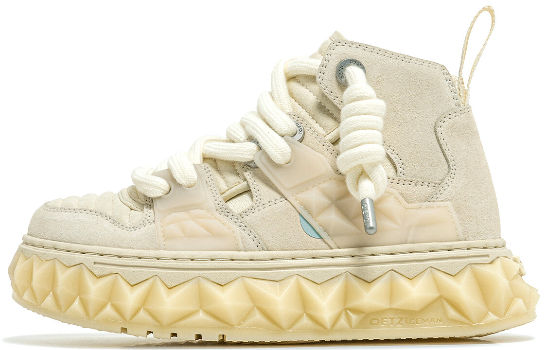 

Кроссовки OETZI Skateboarding Shoes Unisex Mid-top Beige, цвет Apricot Cream