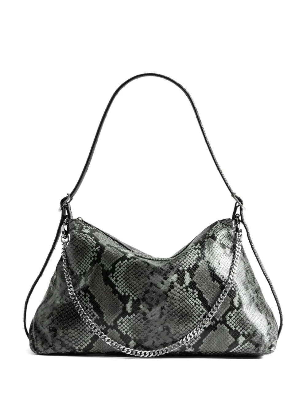 

Сумка на плечо с эффектом кожи питона Jim Wild Zadig&Voltaire, серый