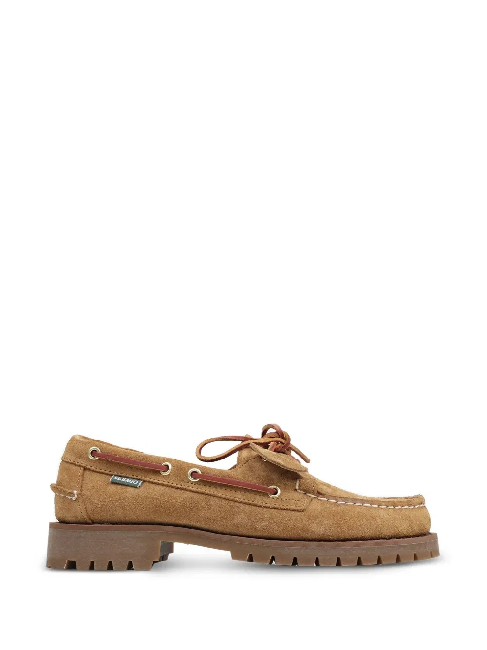 Лоферы на шнуровке с рифленой подошвой Sebago, нейтральный