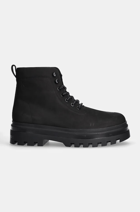 Ботинки нубуковые LUGGED LACEUP BOOT OXF HIKING NB Calvin Klein Jeans, черный — фото 2