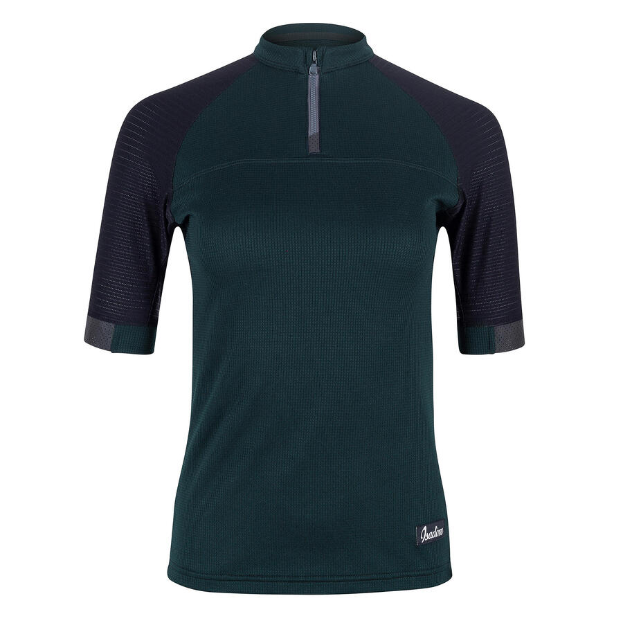 

ISADORE Женская велосипедная майка с длинным рукавом, легкая, гравийная, антрацитовая