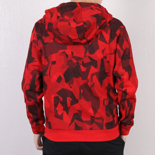 Куртка kyrie kyrie irving basketball sports fleece lined hoodie jacket red Nike, красный — фото 4