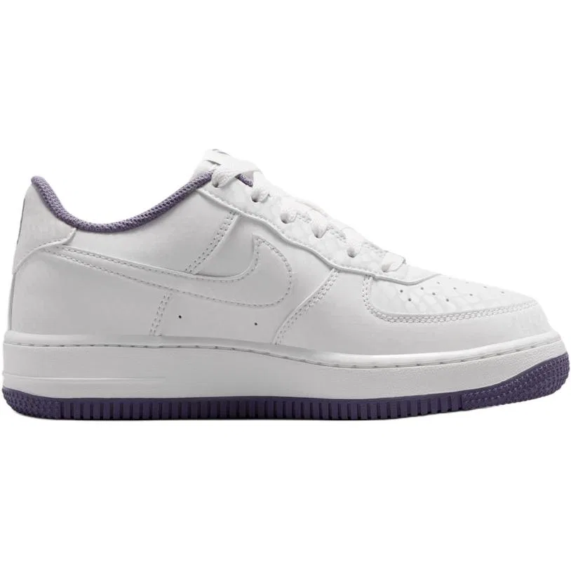 Кроссовки для скейтбординга Nike Air Force 1 Low бело-фиолетовые — фото 3