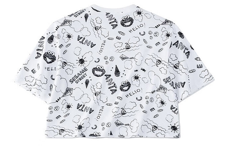 

Укороченный женский топ Life Collection Snowflake White Anta