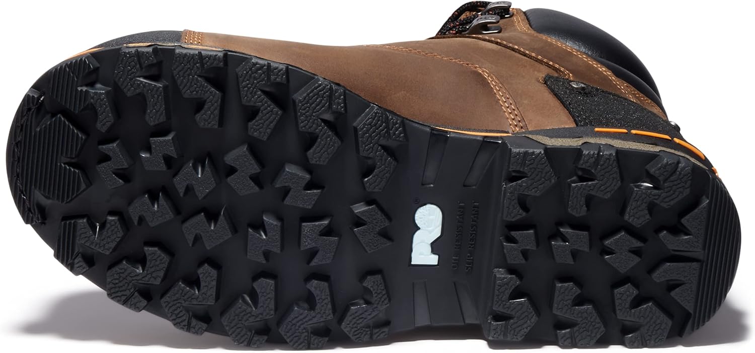 Мужские рабочие ботинки Timberland PRO Boondock с композитным носком и водонепроницаемой защитой, высота 6 дюймов, коричневый — фото 4