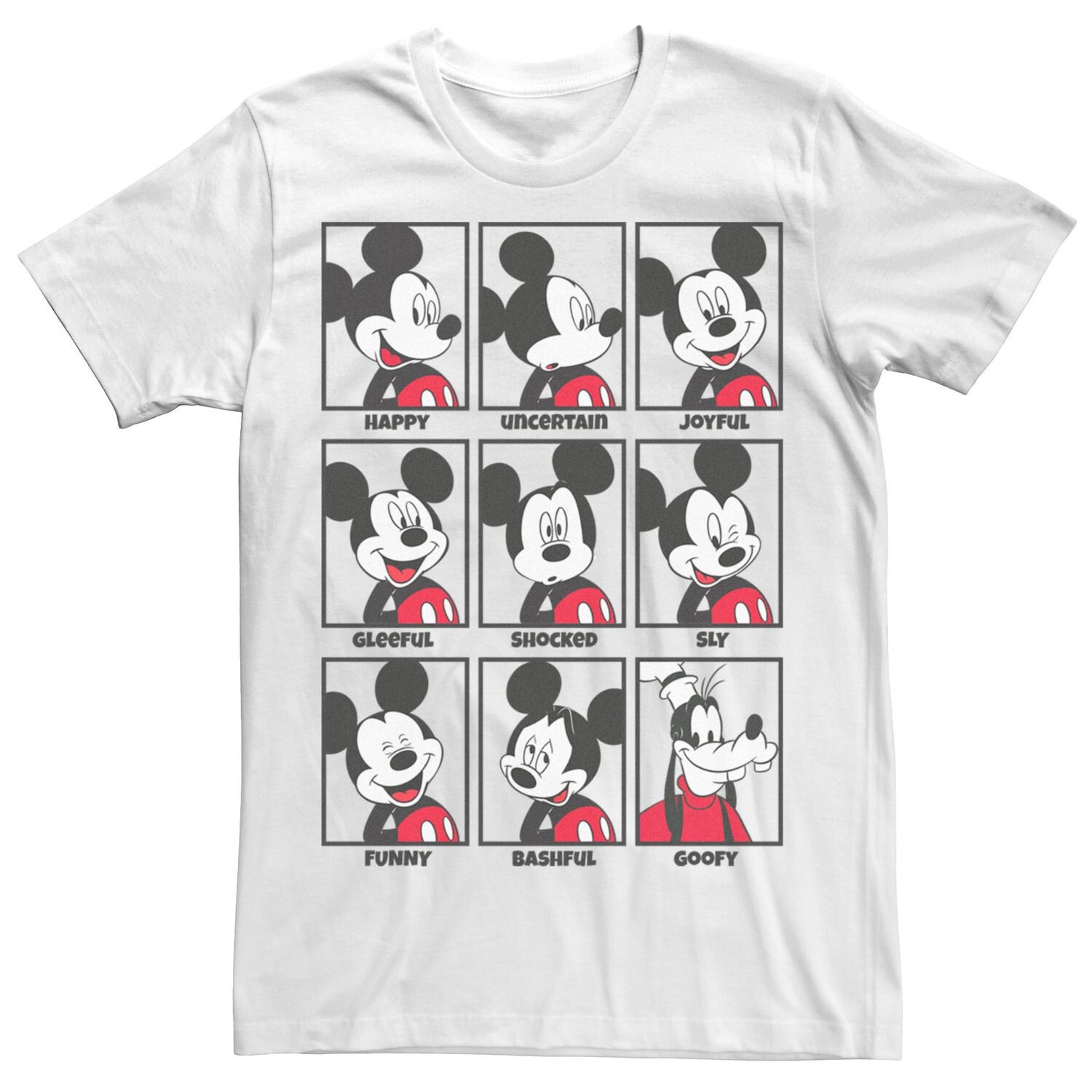 

Мужская футболка Mickey Mouse Emotions Goofy Smile Disney