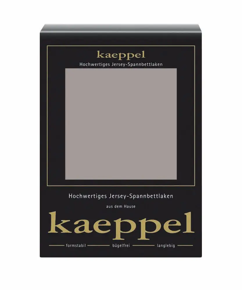 

Простыня Kaeppel Single Jersey Mako Elastane, изготовлена ​​из 97 % хлопка и 3 % эластана 140-160х200 см, 1 шт., цвет platin