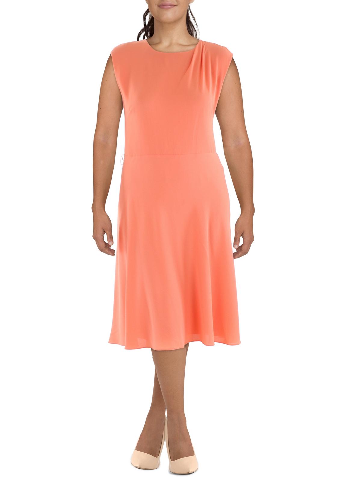 

Женское офисное платье миди Lauren Ralph Lauren, цвет portside coral