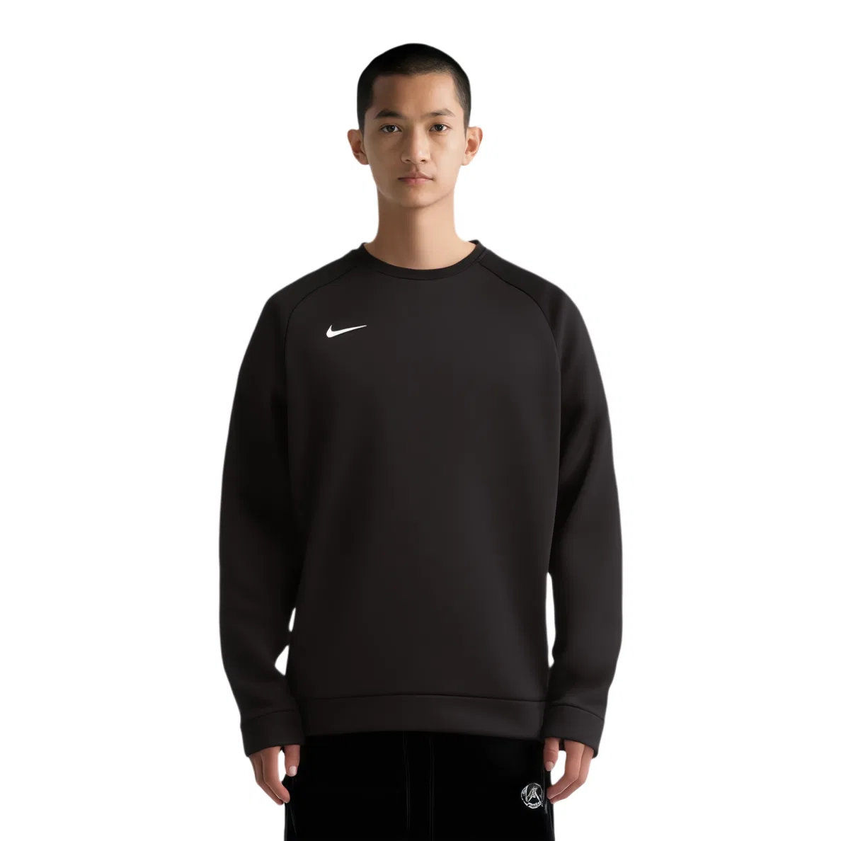 Свитшот мужской black с круглым вырезом, средней посадки Nike — фото 4