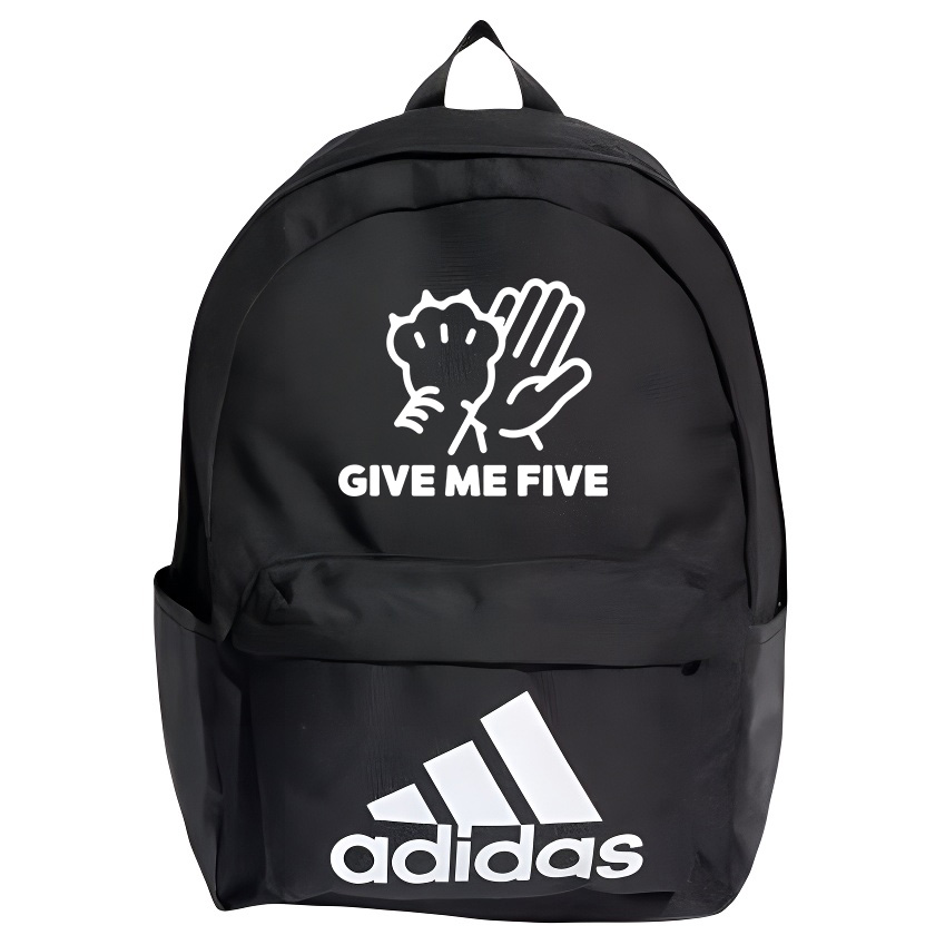 

Adidas Полиэстеровый рюкзак унисекс черный, GIVE ME FIVE