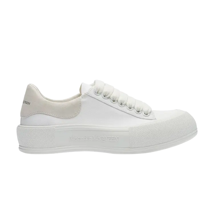 Кроссовки Alexander McQueen Wmns Deck Lace-Up Plimsoll, белый