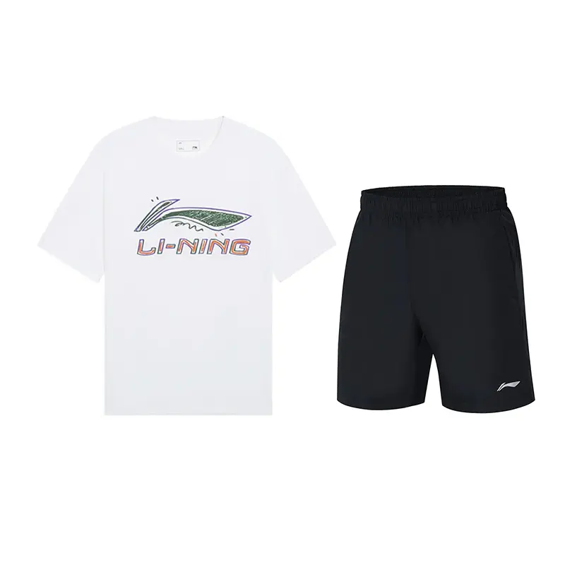 

LINING Повседневная спортивная одежда унисекс бело-черная