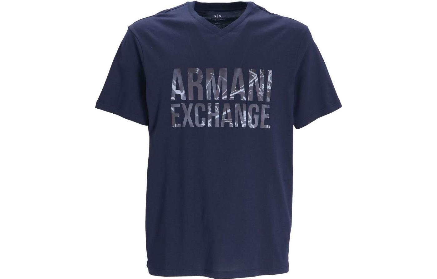

Футболка мужская темно-синяя ARMANI EXCHANGE