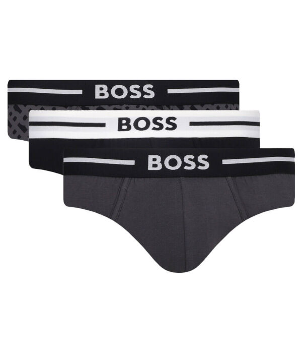 

Трусы 3 шт. смелый дизайн Boss, черный