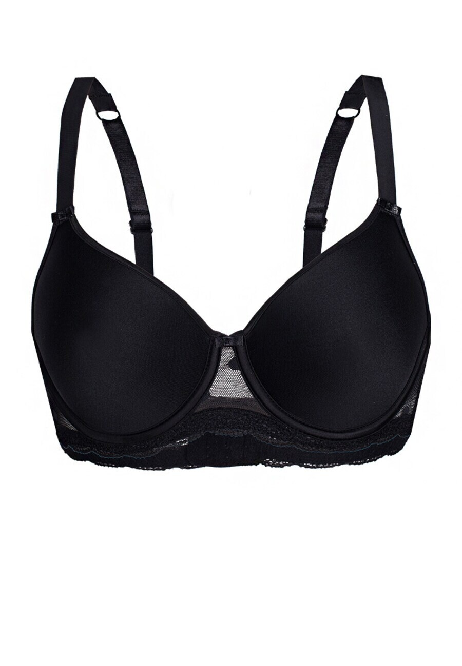 

Бюстгальтер на косточках sassa T-shirt Bra DOTTED MESH, черный