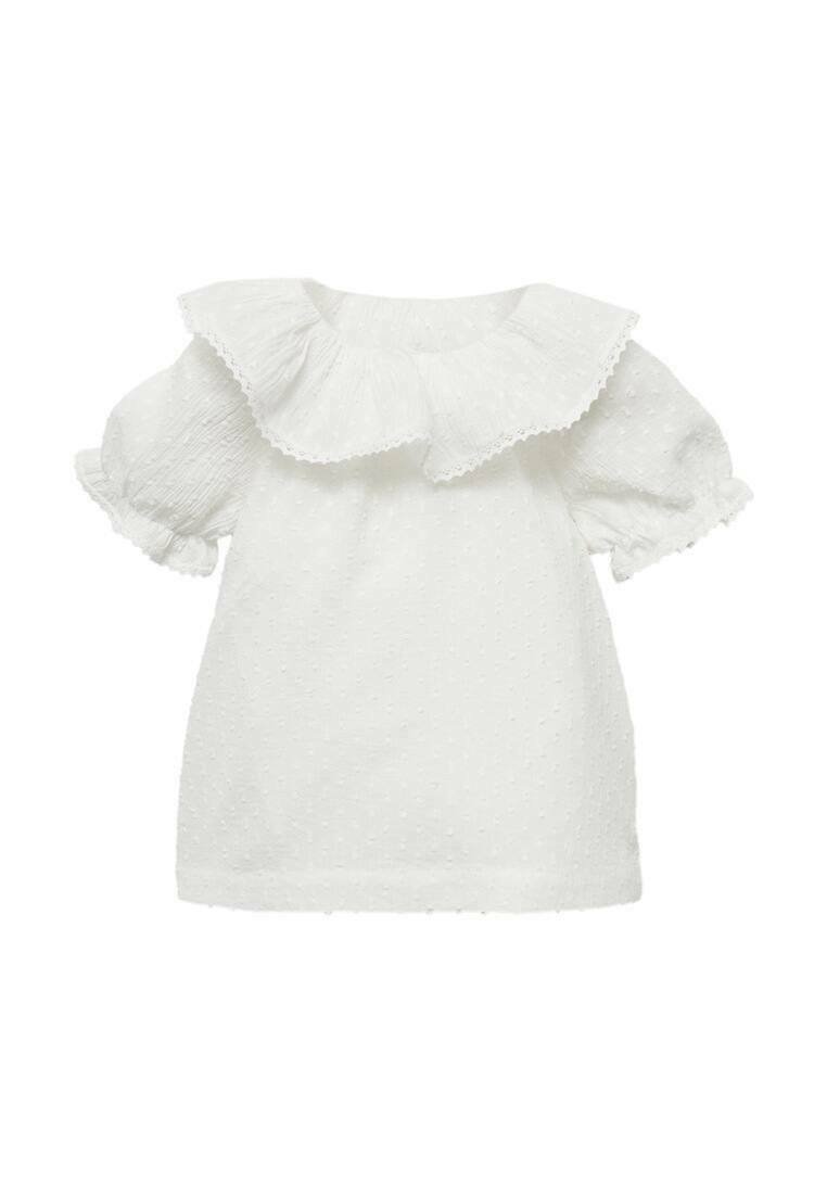 

Повседневное платье Mango Kids, слоновая кость