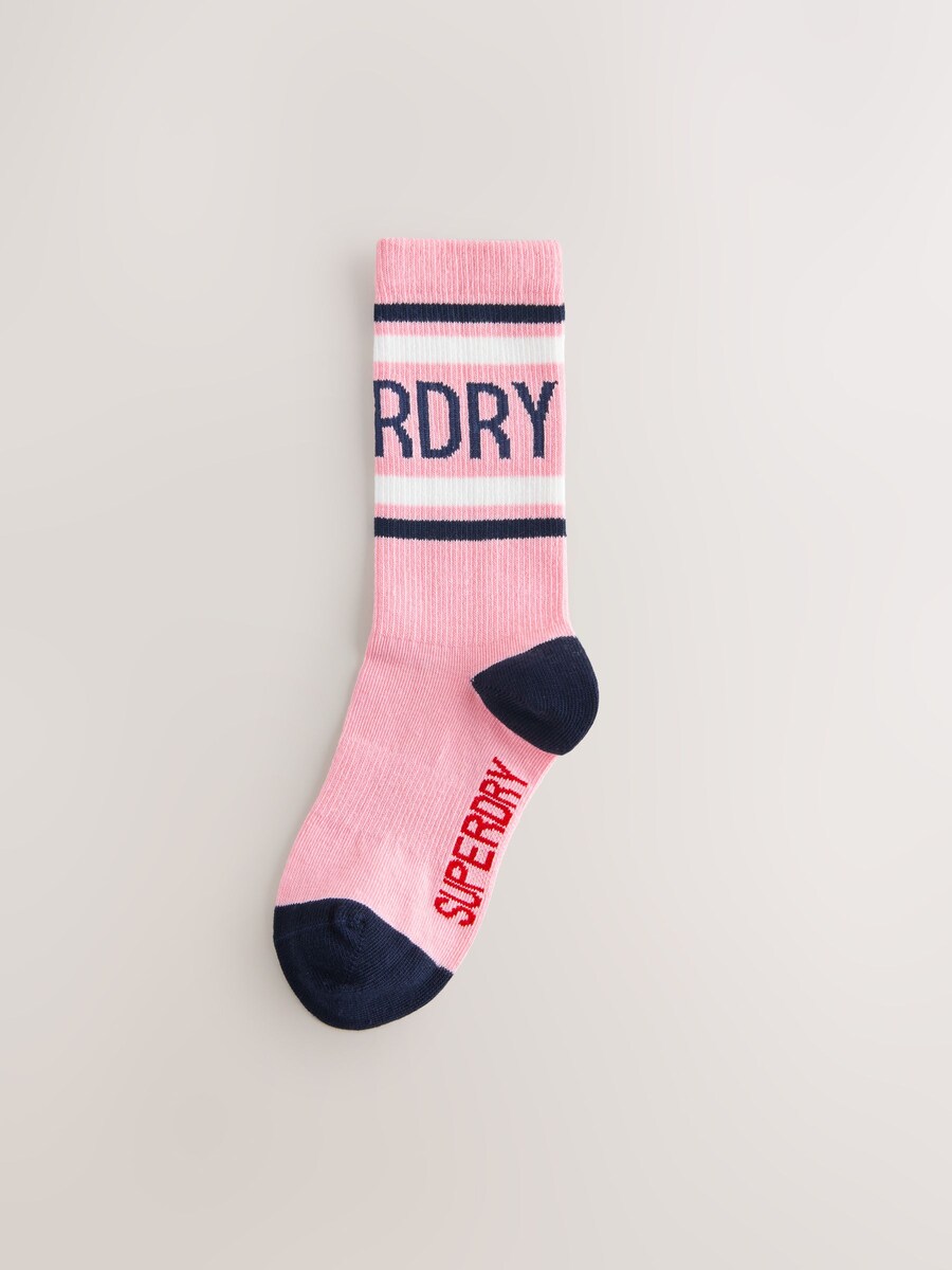 

Носки Superdry, светло-розовый/черный/белый