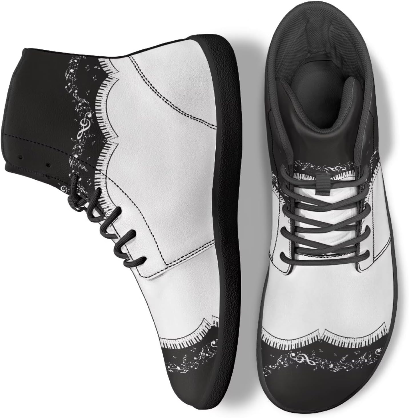 

Унисекс высокие кроссовки для мужчин и женщин, модные беговые кеды из искусственной кожи с шнуровкой, рабочая обувь Ecaestolph, белый