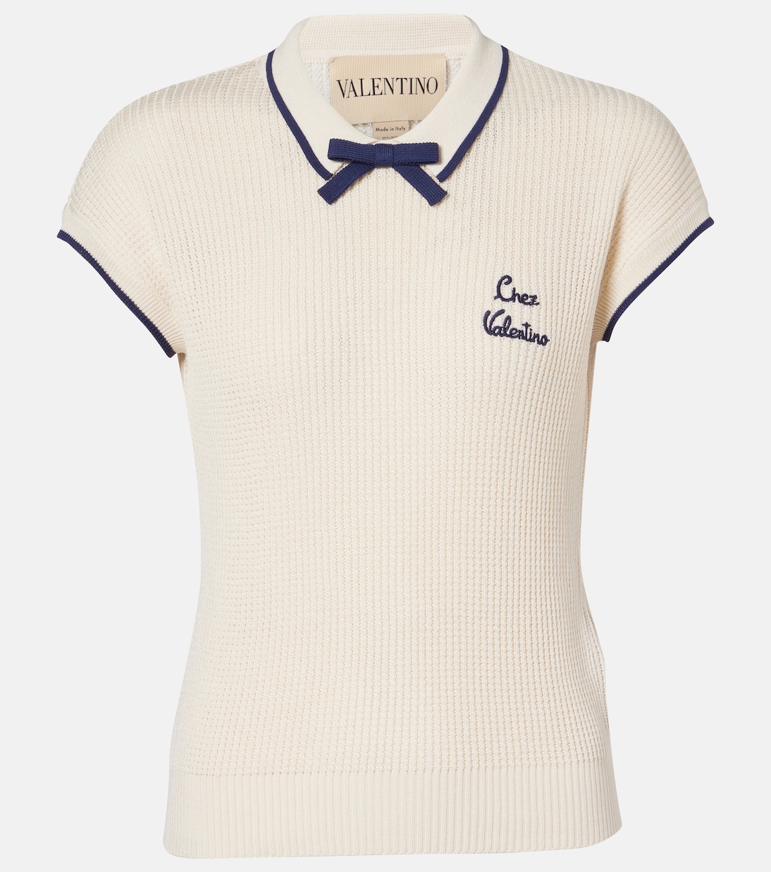 

Топ из хлопковой смеси Chez Valentino, Betulla/Provence Blue