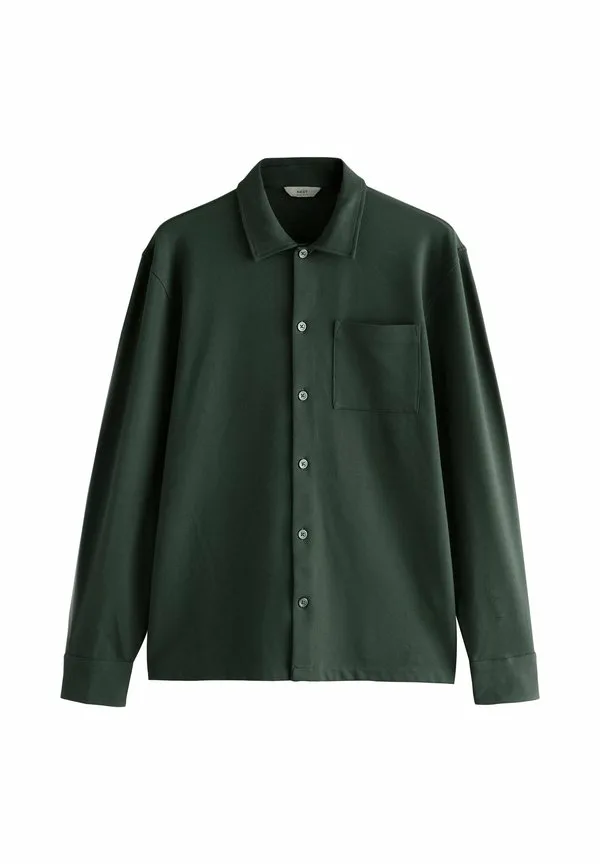 Рубашка с длинным рукавом стандартного кроя Next, Olive/Green — фото 4