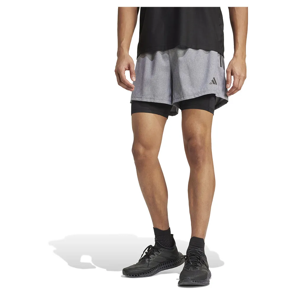 

Шорты adidas Own The Run Climacool 2in1 shorts, серый