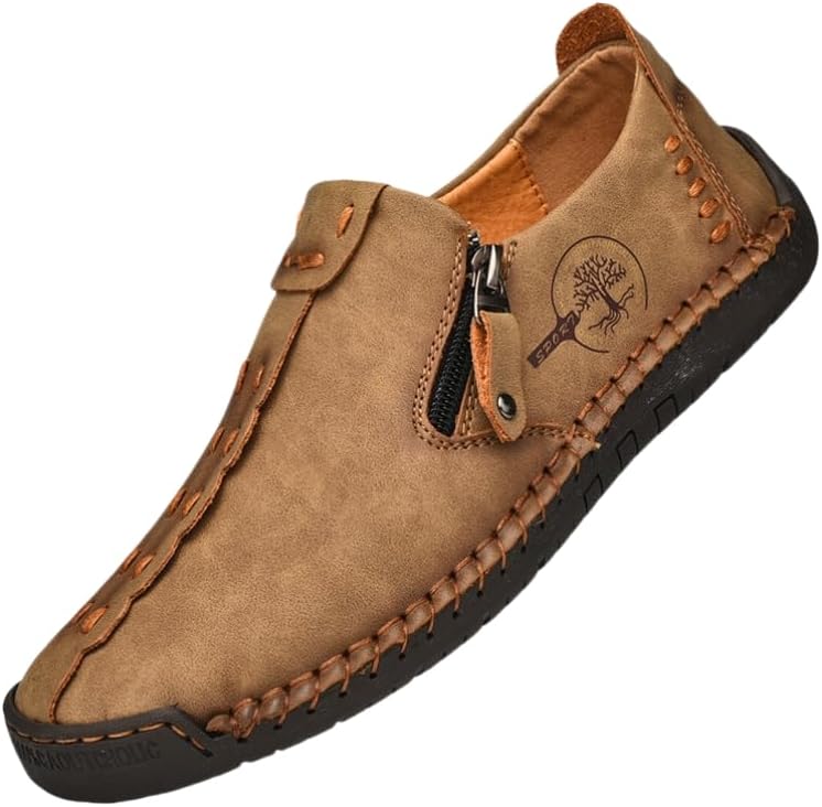 

Мужские легкие, дышащие, модные повседневные кроссовки HoaloX в стиле ретро с прошитым верхом для активного отдыха, хаки